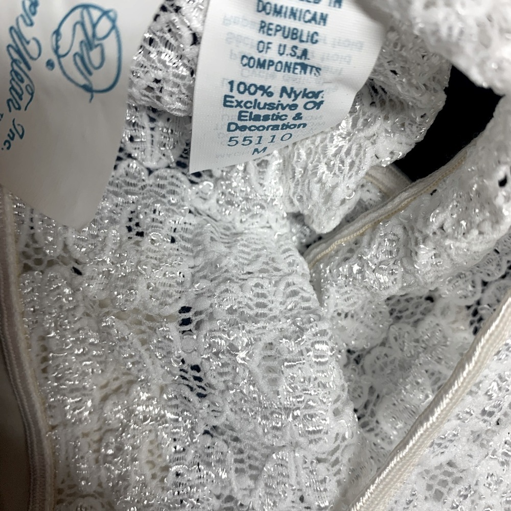 NEW Deadstock Undercover Wear White Lace Sleepwear Set USA Size M - Picture 5 of 6